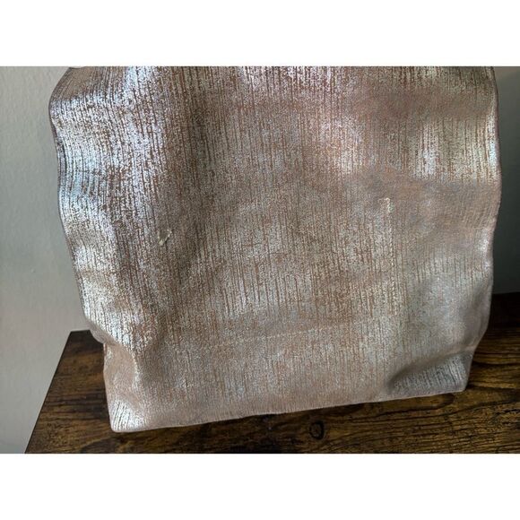 RARE Marie Turnor Leather Distress The  Lunch Bag in Camel Gold - Picture 4 of 13